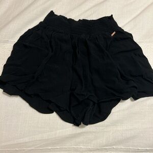 PINK Victoria's Secret Black High Waist Shorts